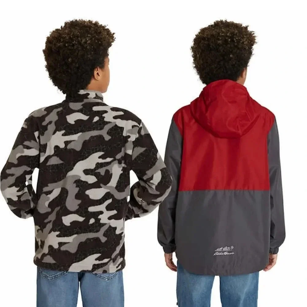Eddie Bauer Youth 3-in-1 Red and Gray Jacket X-Small 5/6